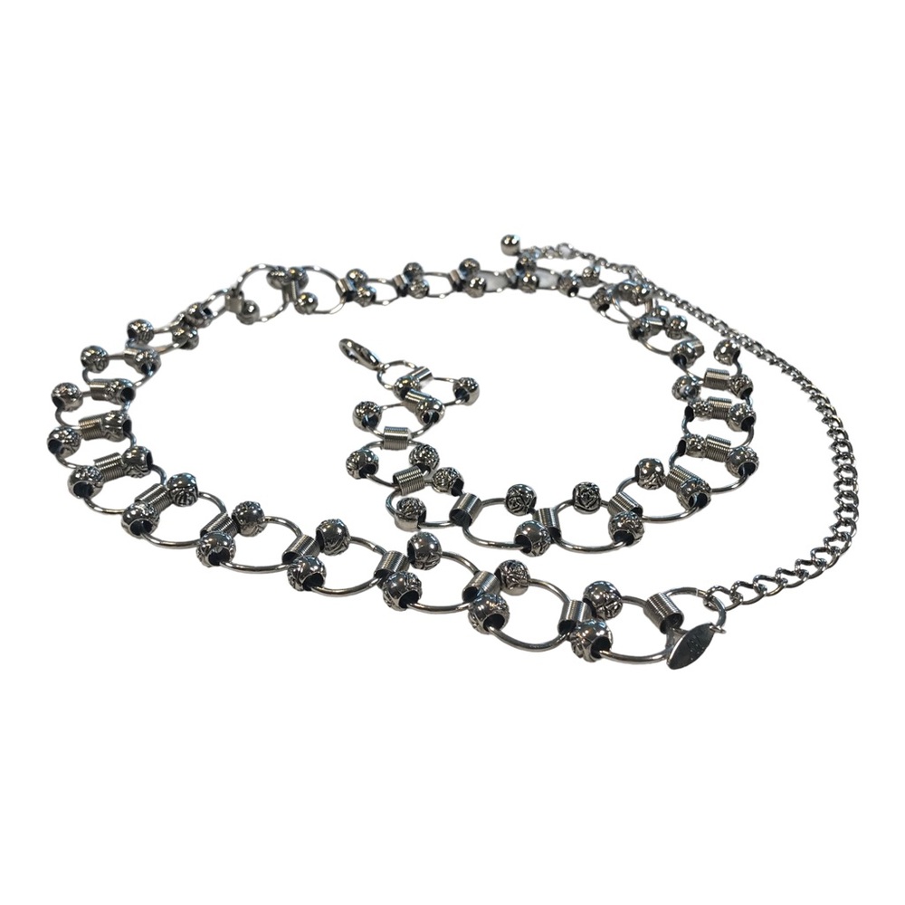 Metallic Ball and Chain Belt